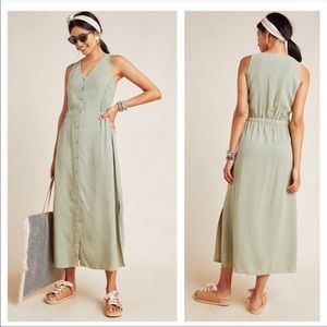 Anthropologie Cloth & Stone Matcha Maxi Dress large